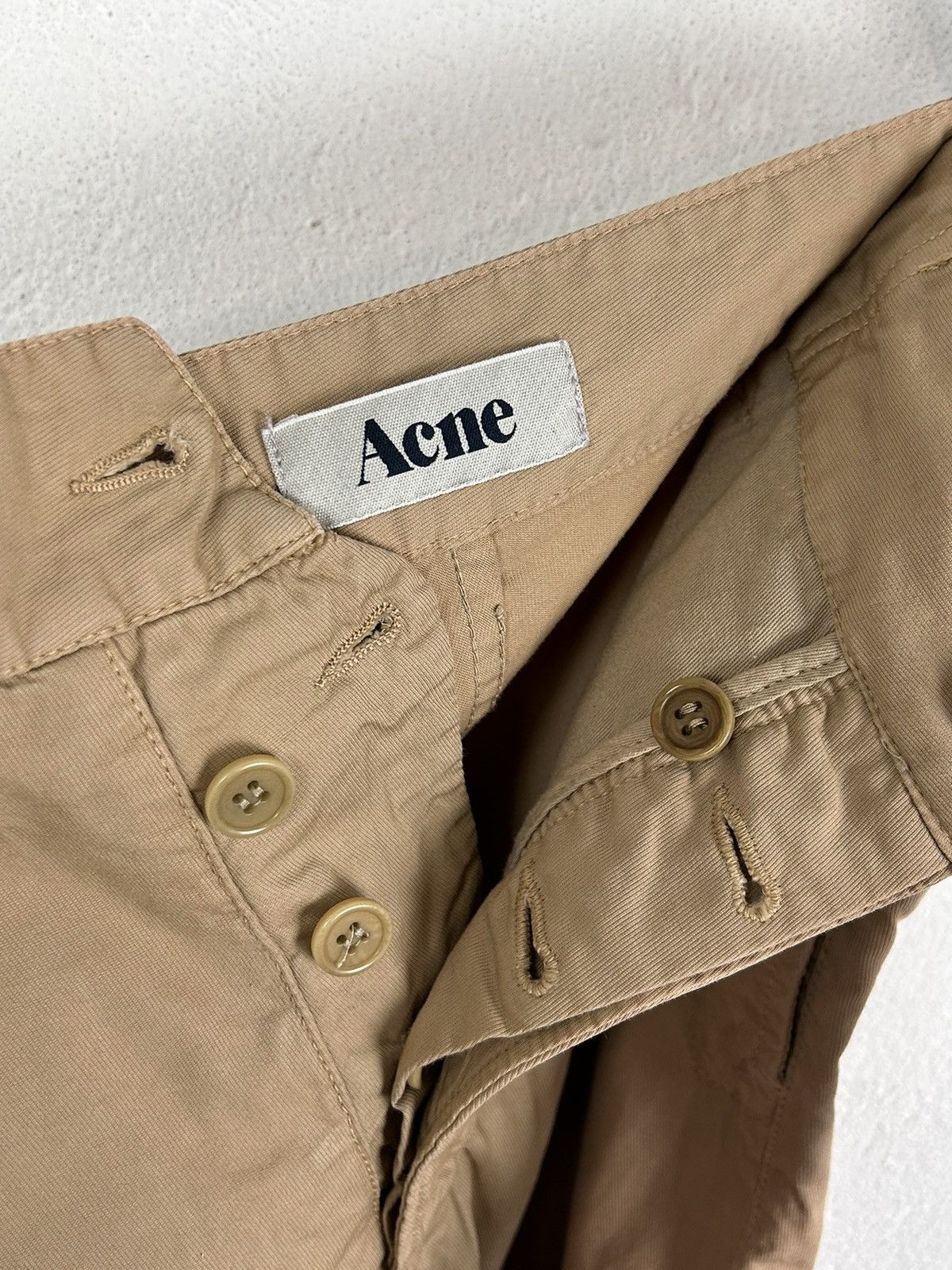 Acne Studios Vintage Acne Studios Mumbai SS11 Chino Shorts In Beige Size US 32 / EU 48 - 7 Thumbnail