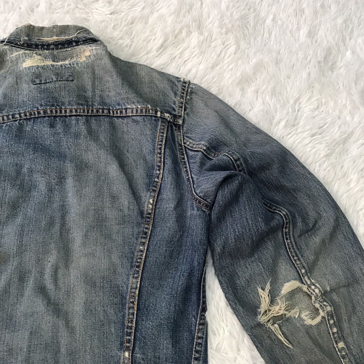 Levi's Vintage distressed Levi’s big E jacket made in USA Size US S / EU 44-46 / 1 - 15 Thumbnail