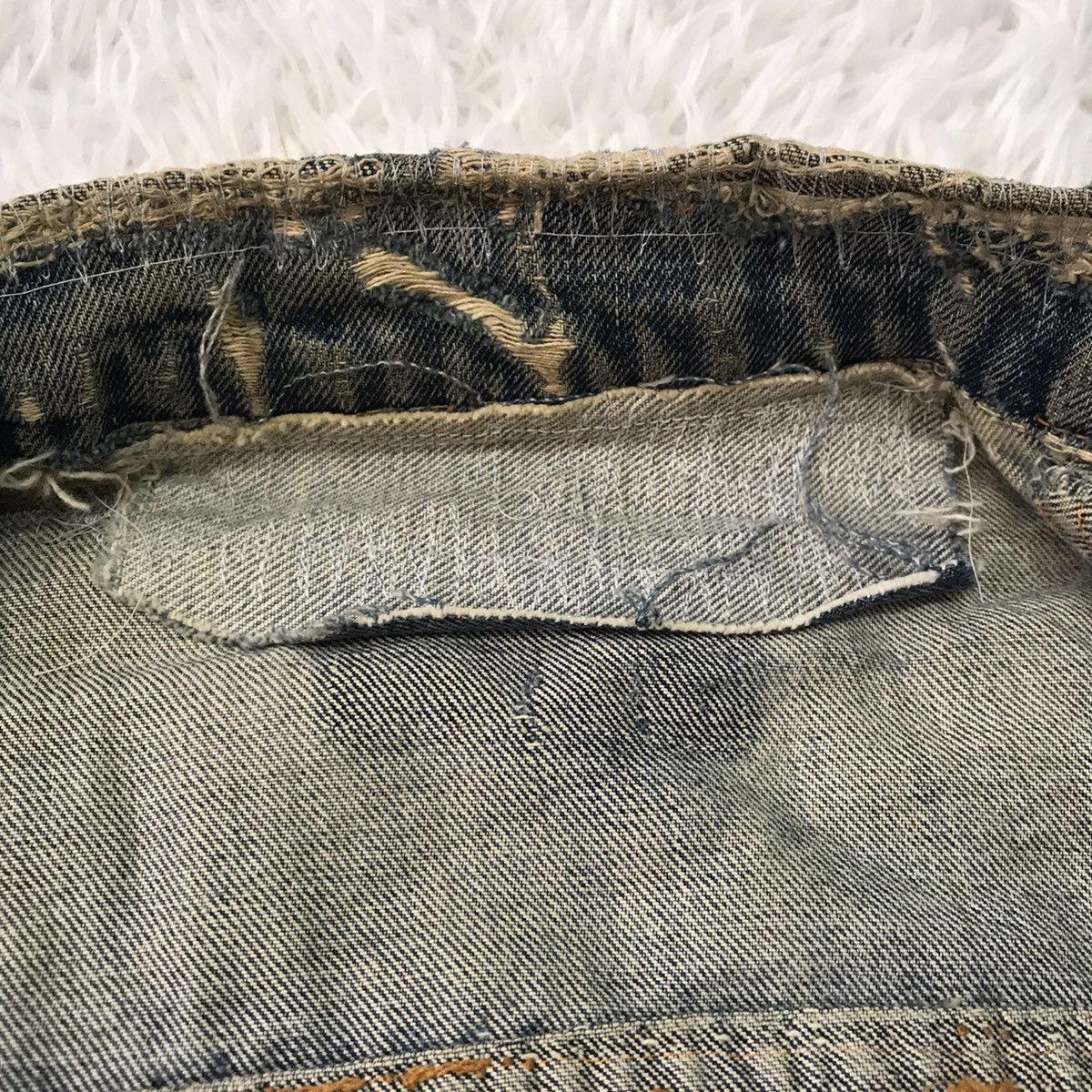 Levi's Vintage distressed Levi’s big E jacket made in USA Size US S / EU 44-46 / 1 - 17 Thumbnail