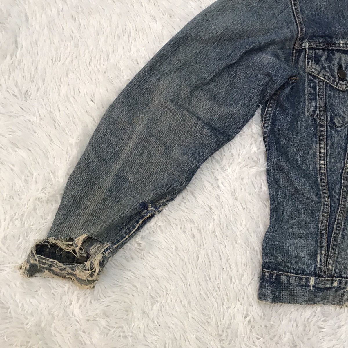 Levi's Vintage distressed Levi’s big E jacket made in USA Size US S / EU 44-46 / 1 - 3 Thumbnail