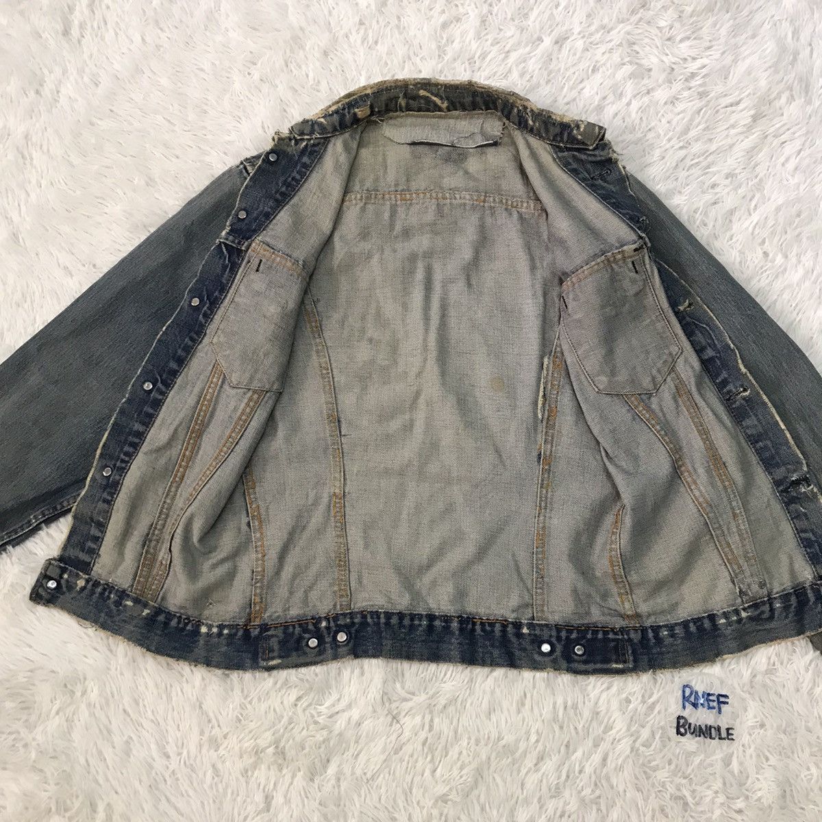 Levi's Vintage distressed Levi’s big E jacket made in USA Size US S / EU 44-46 / 1 - 16 Thumbnail