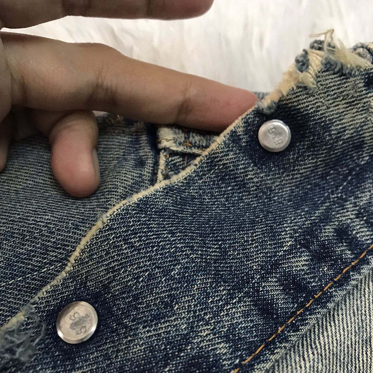 Levi's Vintage distressed Levi’s big E jacket made in USA Size US S / EU 44-46 / 1 - 20 Thumbnail