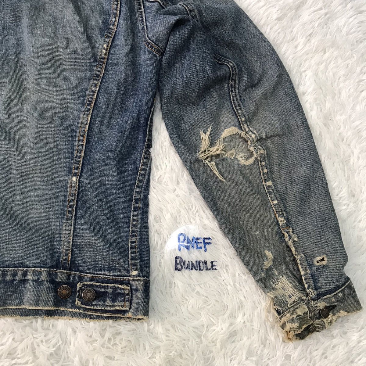 Levi's Vintage distressed Levi’s big E jacket made in USA Size US S / EU 44-46 / 1 - 14 Thumbnail