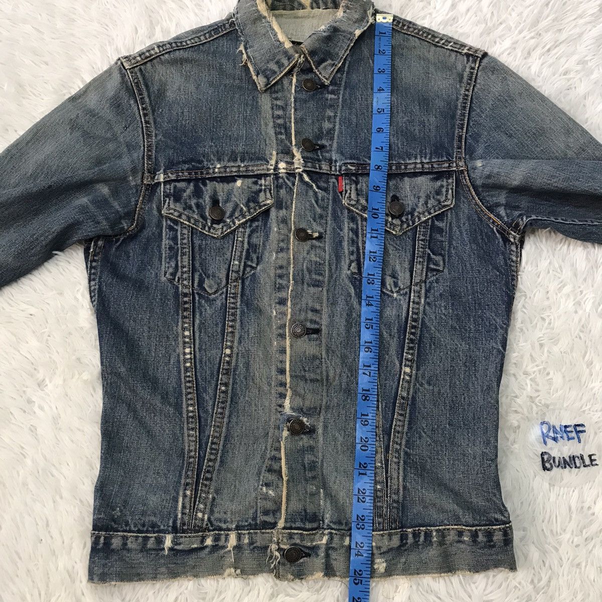 Levi's Vintage distressed Levi’s big E jacket made in USA Size US S / EU 44-46 / 1 - 10 Thumbnail