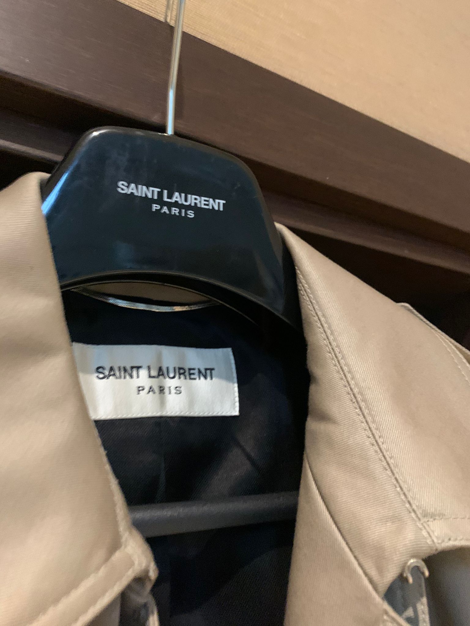 Saint Laurent Paris Belted Trench Coat Size US L / EU 52-54 / 3 - 4 Thumbnail