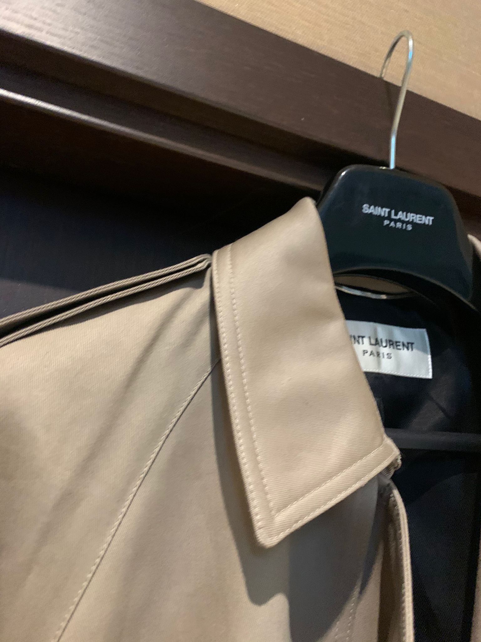 Saint Laurent Paris Belted Trench Coat Size US L / EU 52-54 / 3 - 3 Thumbnail