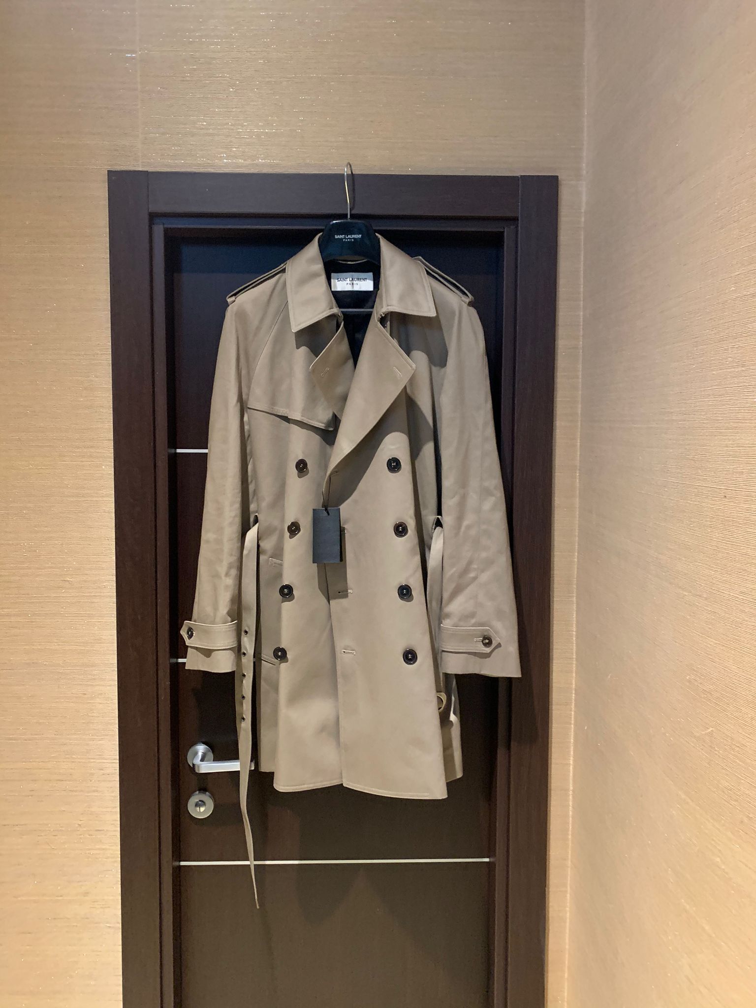 Saint Laurent Paris Belted Trench Coat Size US L / EU 52-54 / 3 - 5 Thumbnail