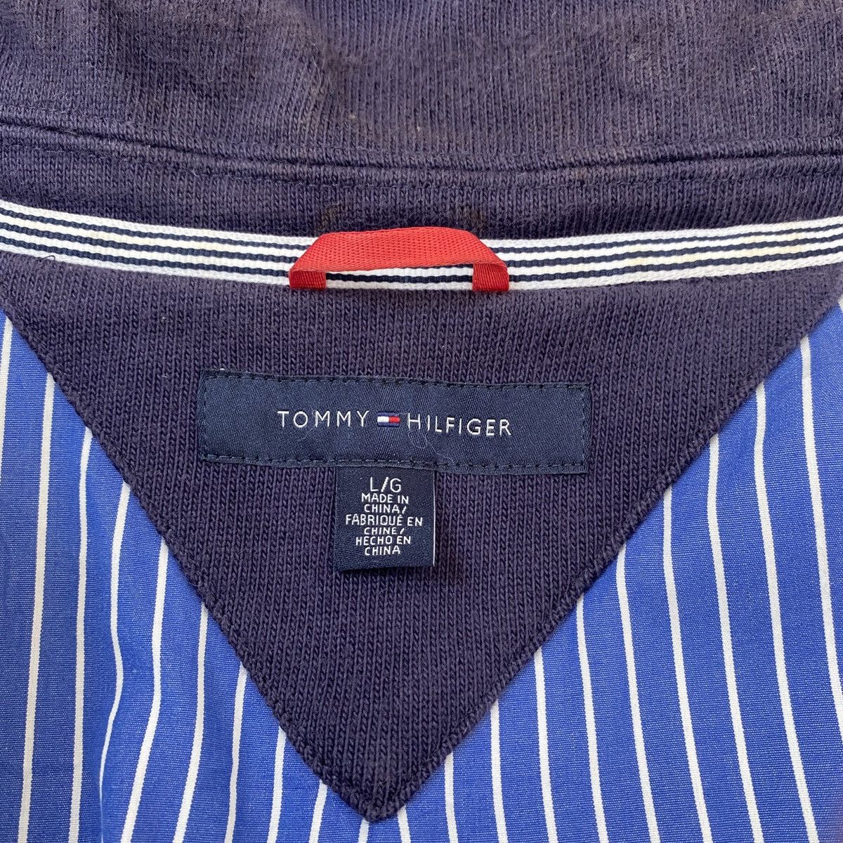 Designer Tommy Hilfiger Embroidery Button Up Coat Size US L / EU 52-54 / 3 - 17 Thumbnail