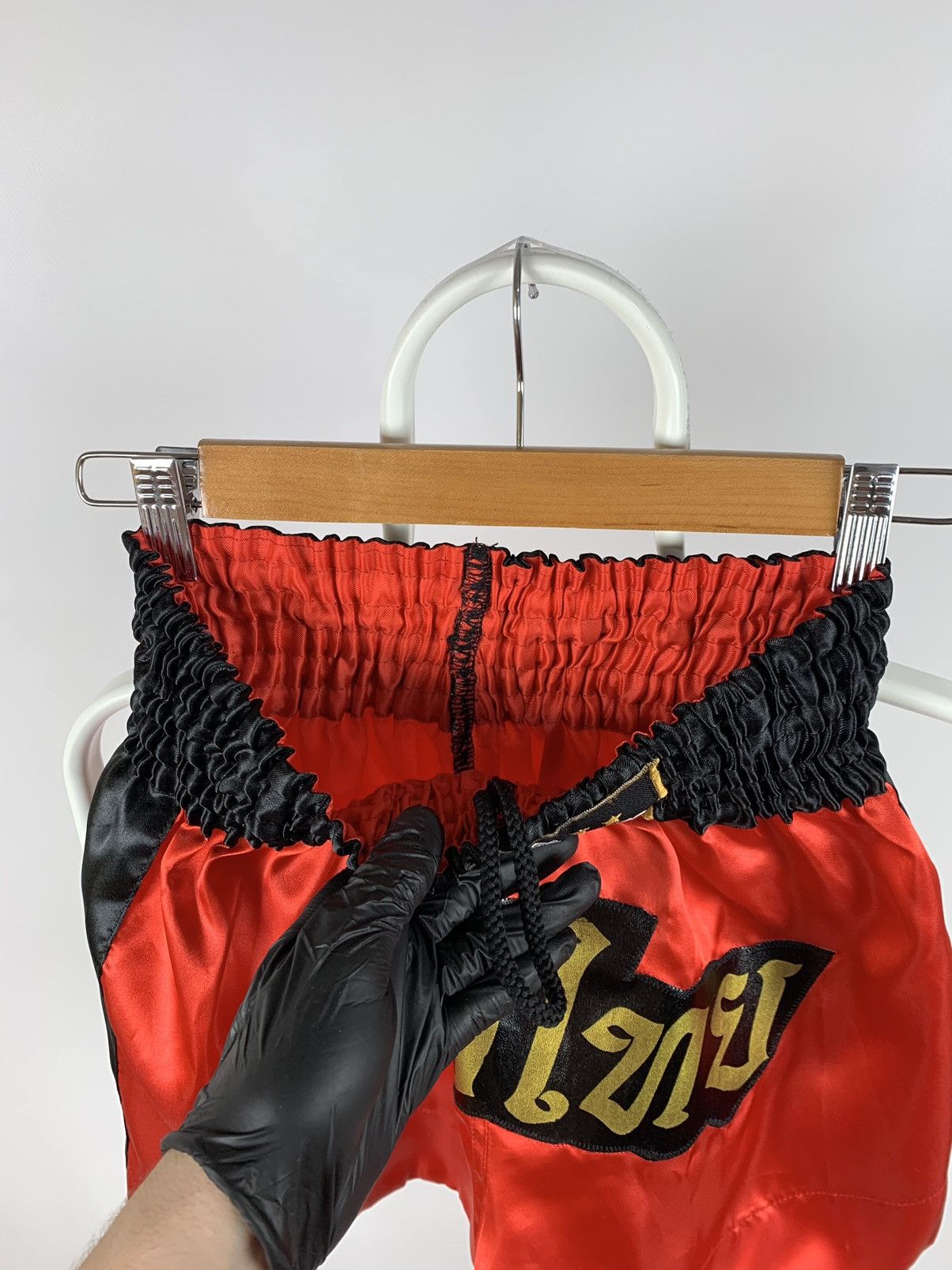 Japanese Brand Vintage Muay Thai Boxing Shorts Kickboxing Banchamek Size US 28 / EU 44 - 7 Thumbnail