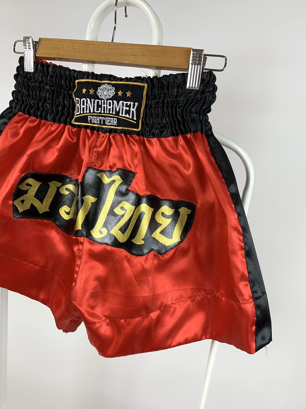 Japanese Brand Vintage Muay Thai Boxing Shorts Kickboxing Banchamek Size US 28 / EU 44 - 2 Thumbnail