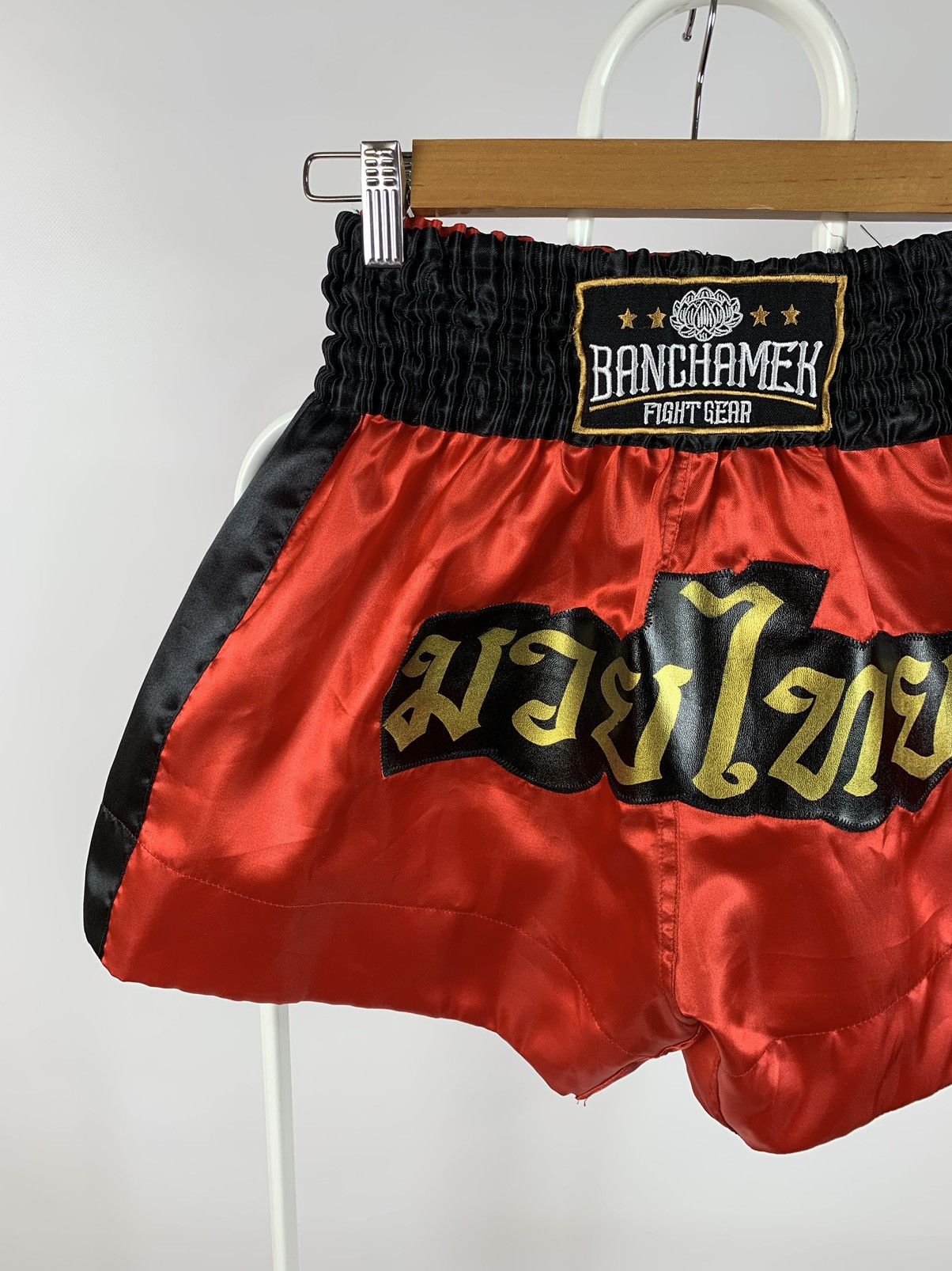 Japanese Brand Vintage Muay Thai Boxing Shorts Kickboxing Banchamek Size US 28 / EU 44 - 3 Thumbnail