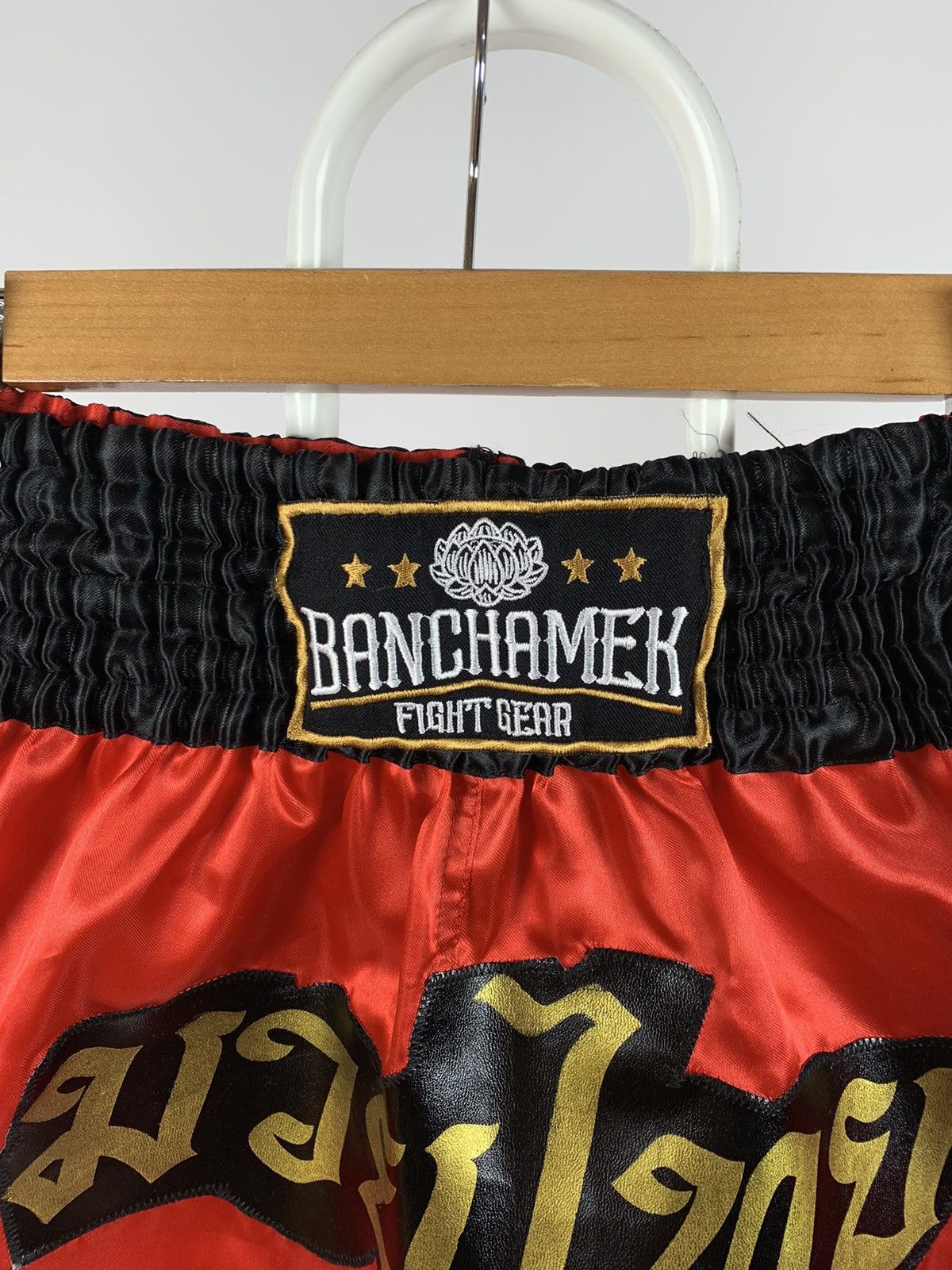 Japanese Brand Vintage Muay Thai Boxing Shorts Kickboxing Banchamek Size US 28 / EU 44 - 4 Thumbnail