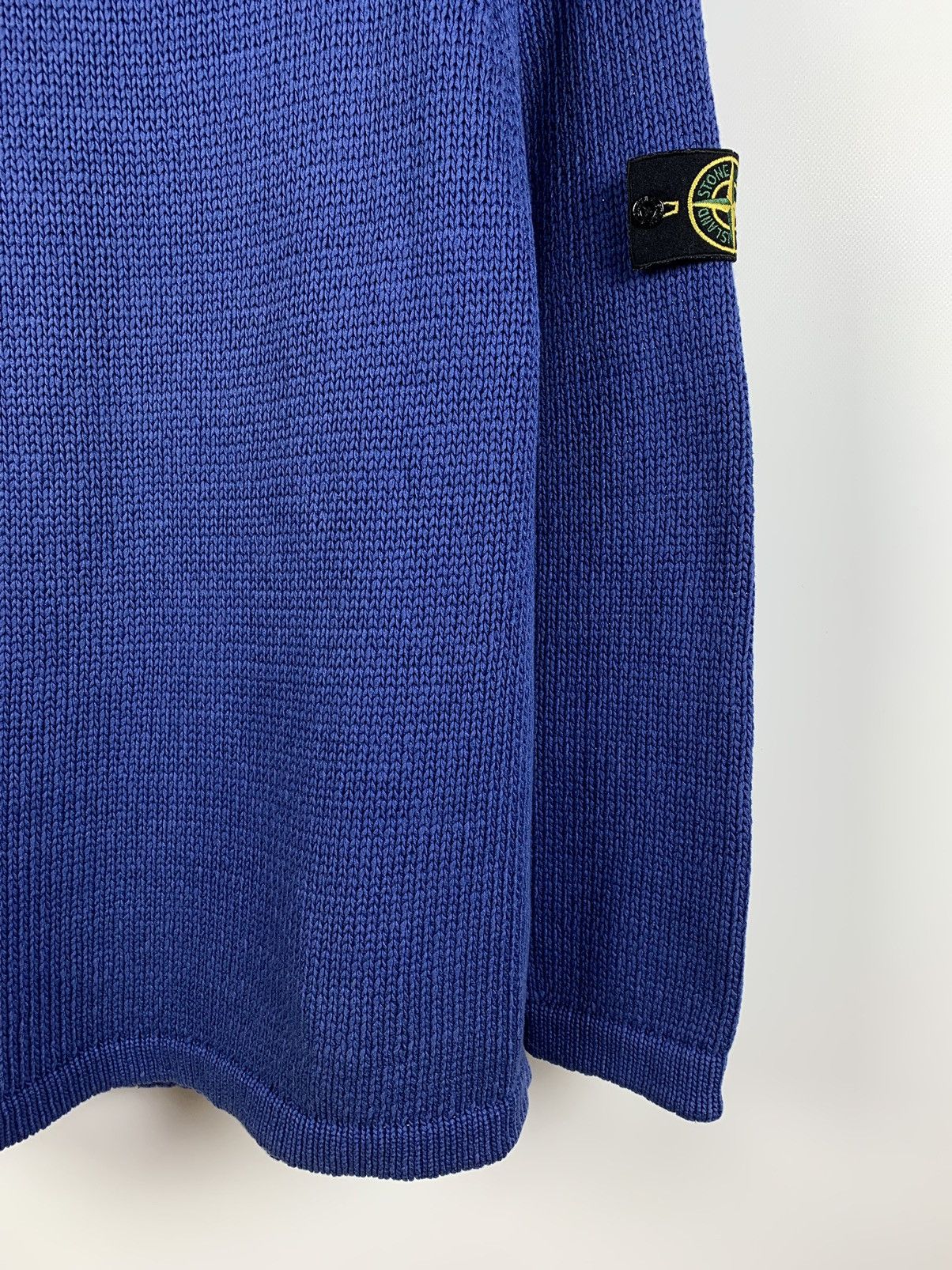 Massimo Osti 80s Vintage Stone Island Archive Blue Sweater Very Rare Size US L / EU 52-54 / 3 - 9 Thumbnail