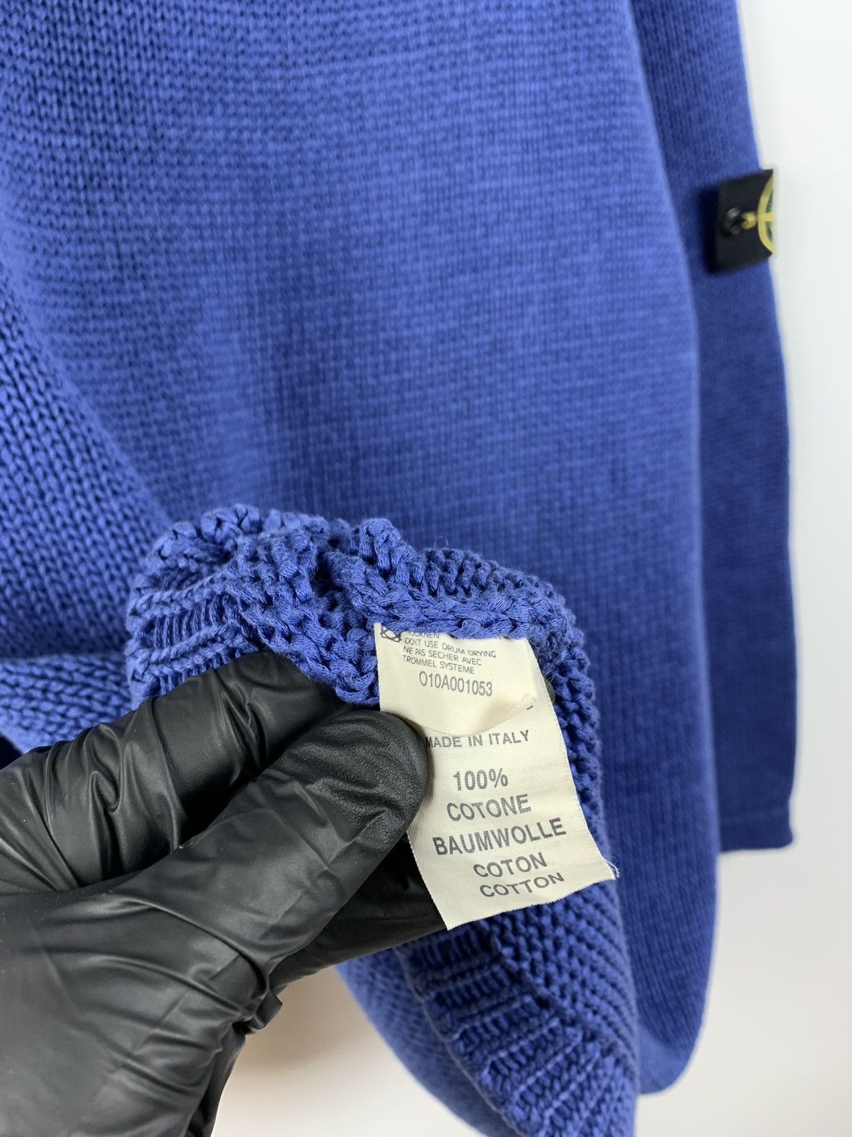 Massimo Osti 80s Vintage Stone Island Archive Blue Sweater Very Rare Size US L / EU 52-54 / 3 - 13 Thumbnail