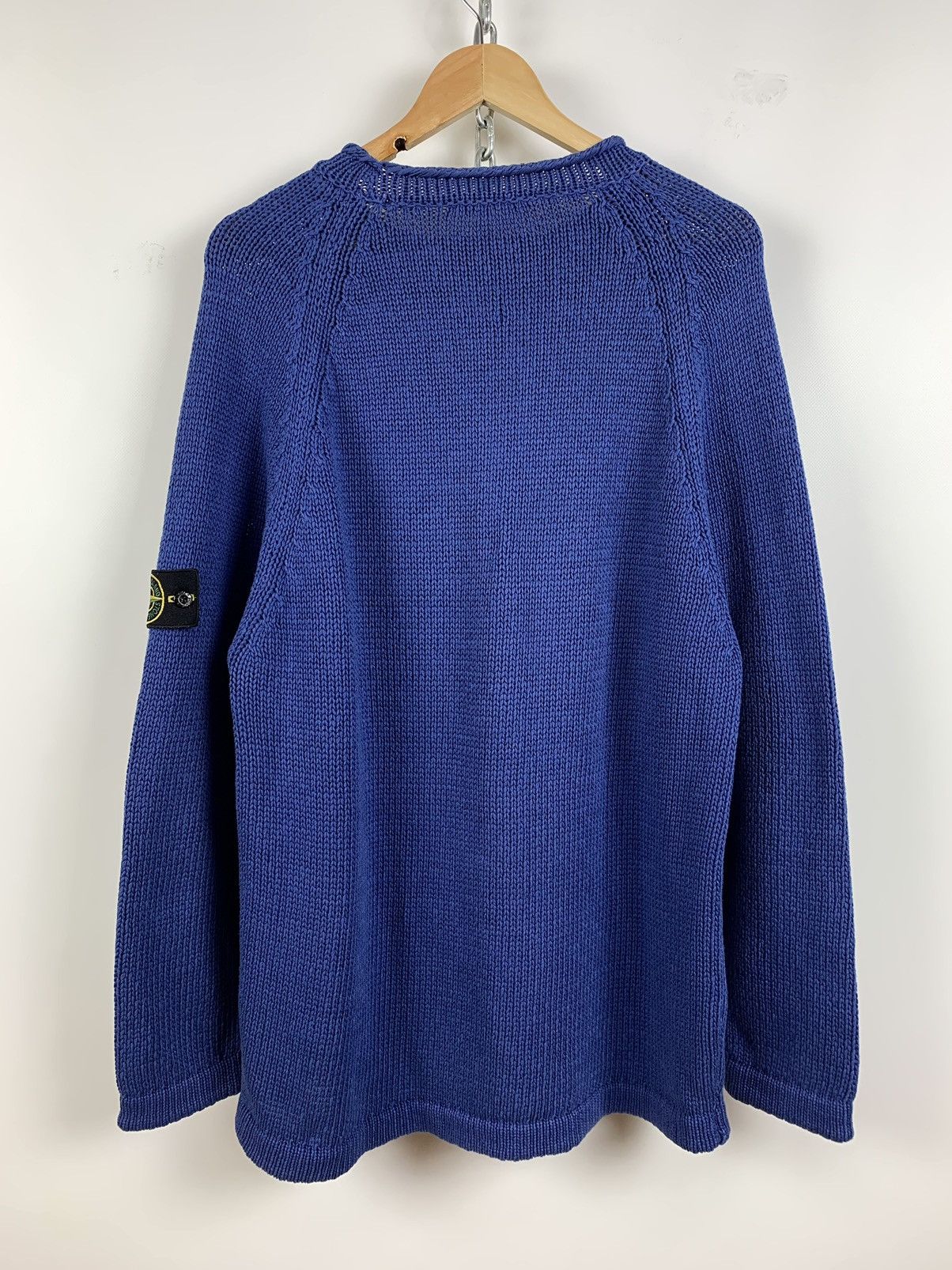 Massimo Osti 80s Vintage Stone Island Archive Blue Sweater Very Rare Size US L / EU 52-54 / 3 - 5 Thumbnail