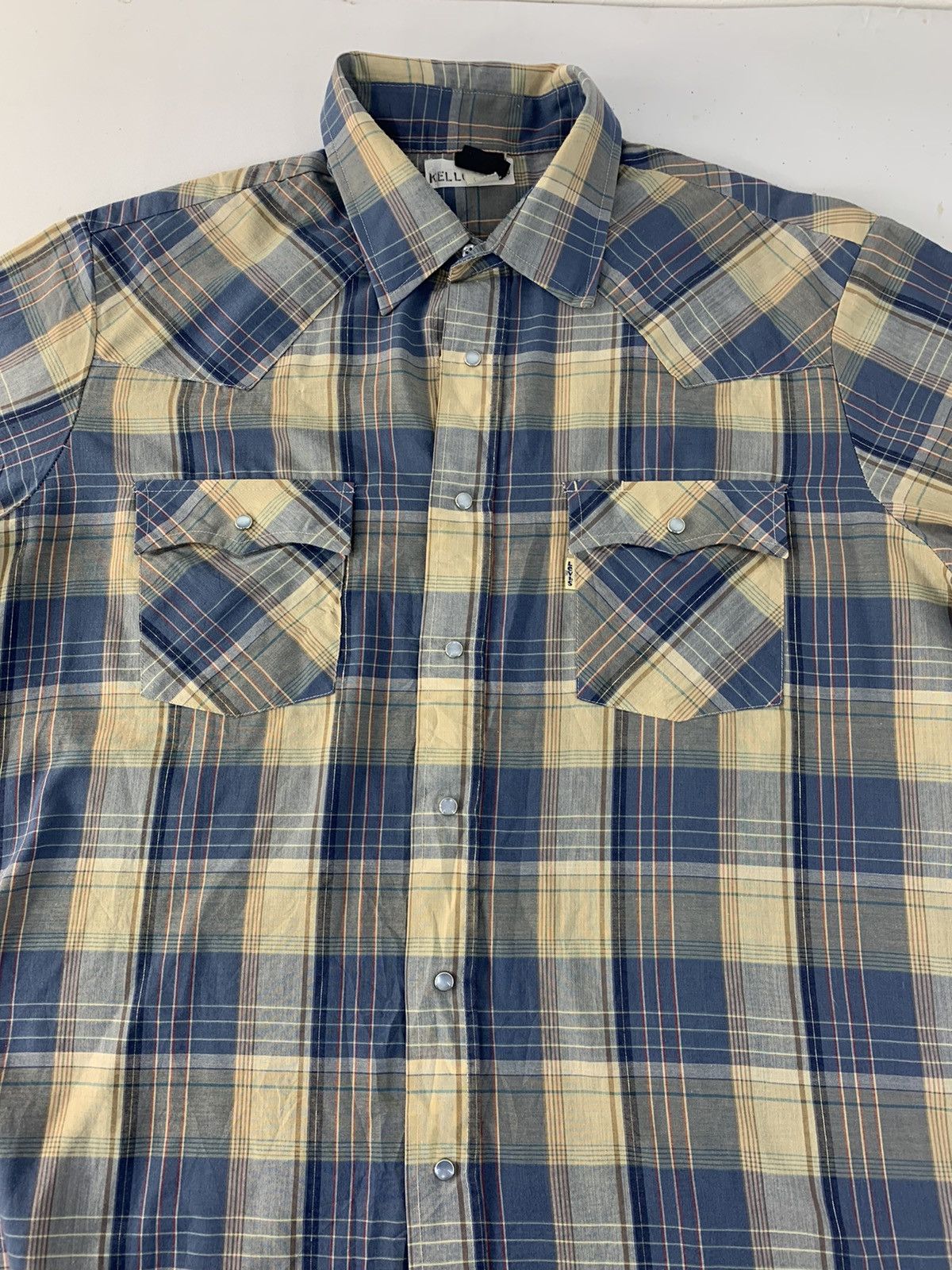 Levi's 80s Levi’s Strauss Plaid Checked Flannel Western Shirt Size US XL / EU 56 / 4 - 3 Thumbnail