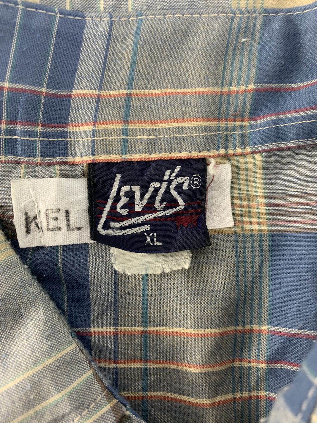 Levi's 80s Levi’s Strauss Plaid Checked Flannel Western Shirt Size US XL / EU 56 / 4 - 5 Thumbnail