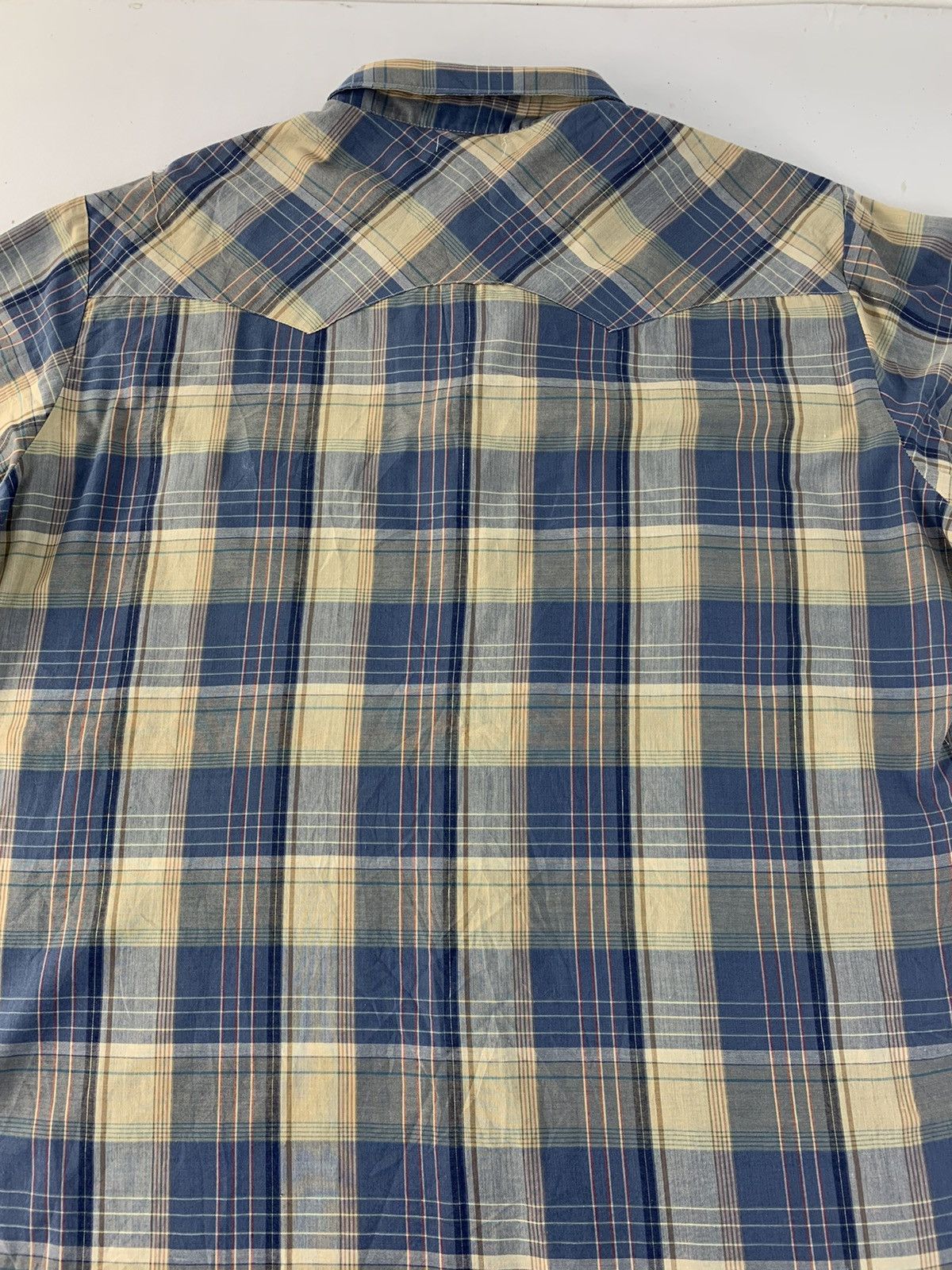 Levi's 80s Levi’s Strauss Plaid Checked Flannel Western Shirt Size US XL / EU 56 / 4 - 4 Thumbnail