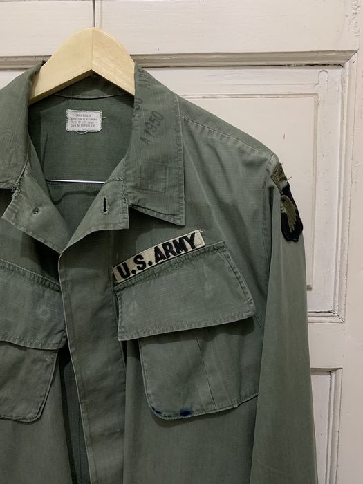 Vintage Vtg 60s US Army Jungle Fatigue Slant Pocket Vietnam war era ...