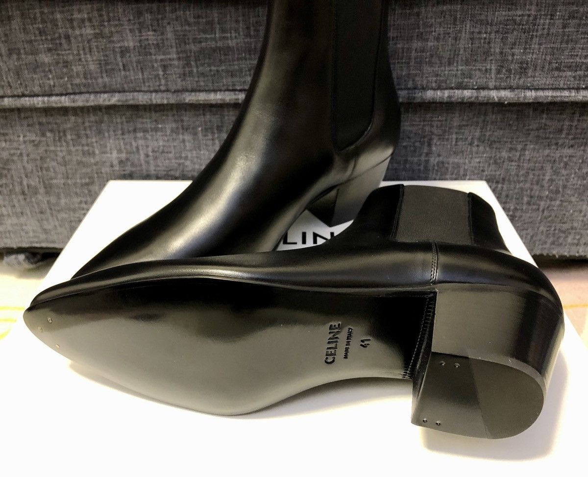 Celine × Hedi Slimane SS20 Hedi 60mm Jacno Chelsea Boots39/43/44 Size US 10 / EU 43 - 6 Thumbnail
