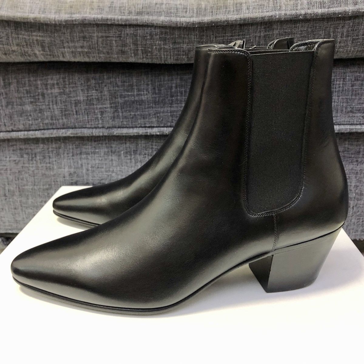 Celine × Hedi Slimane SS20 Hedi 60mm Jacno Chelsea Boots39/43/44 Size US 10 / EU 43 - 5 Thumbnail