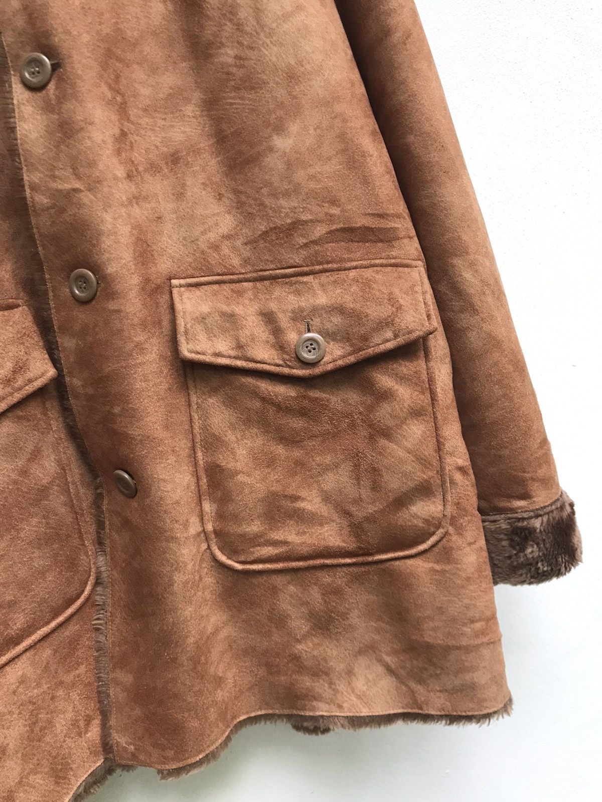 Genuine Leather Louis Chavlon Leather Coat Jacket Size US XL / EU 56 / 4 - 4 Thumbnail