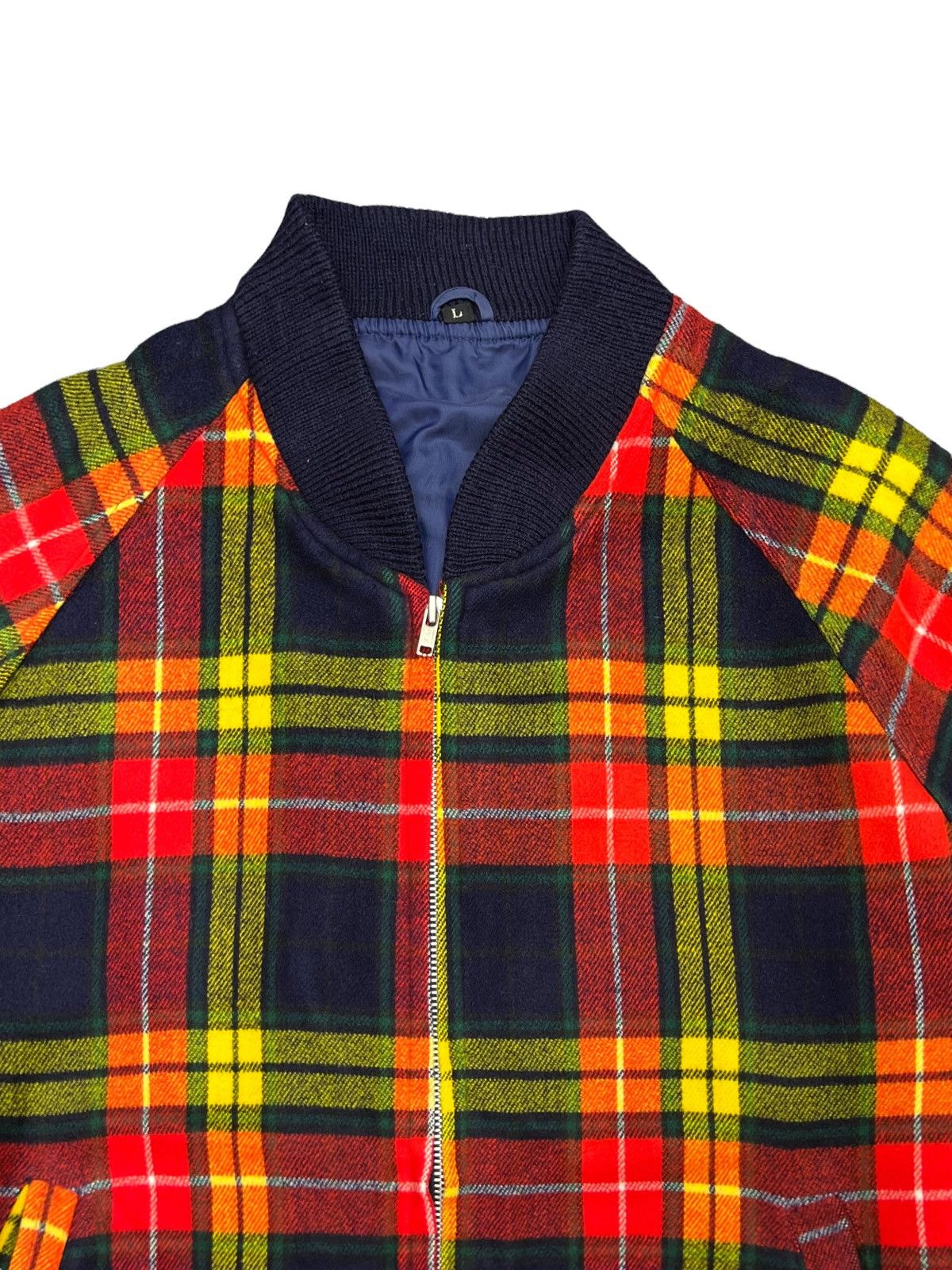 Designer Scottish Buchanan Modern Clan Tartan Bomber Jacket Size US M / EU 48-50 / 2 - 7 Thumbnail