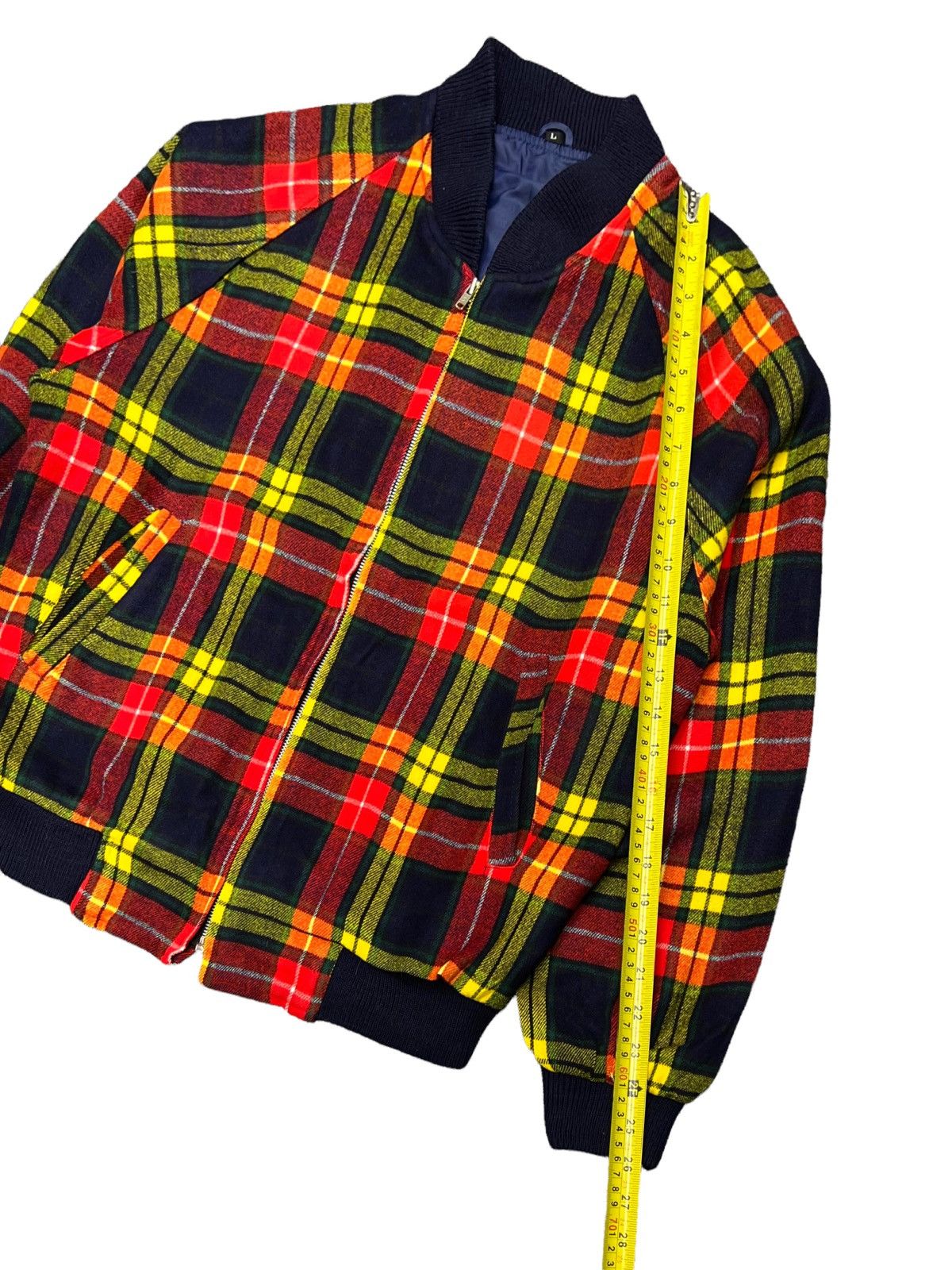 Designer Scottish Buchanan Modern Clan Tartan Bomber Jacket Size US M / EU 48-50 / 2 - 20 Thumbnail