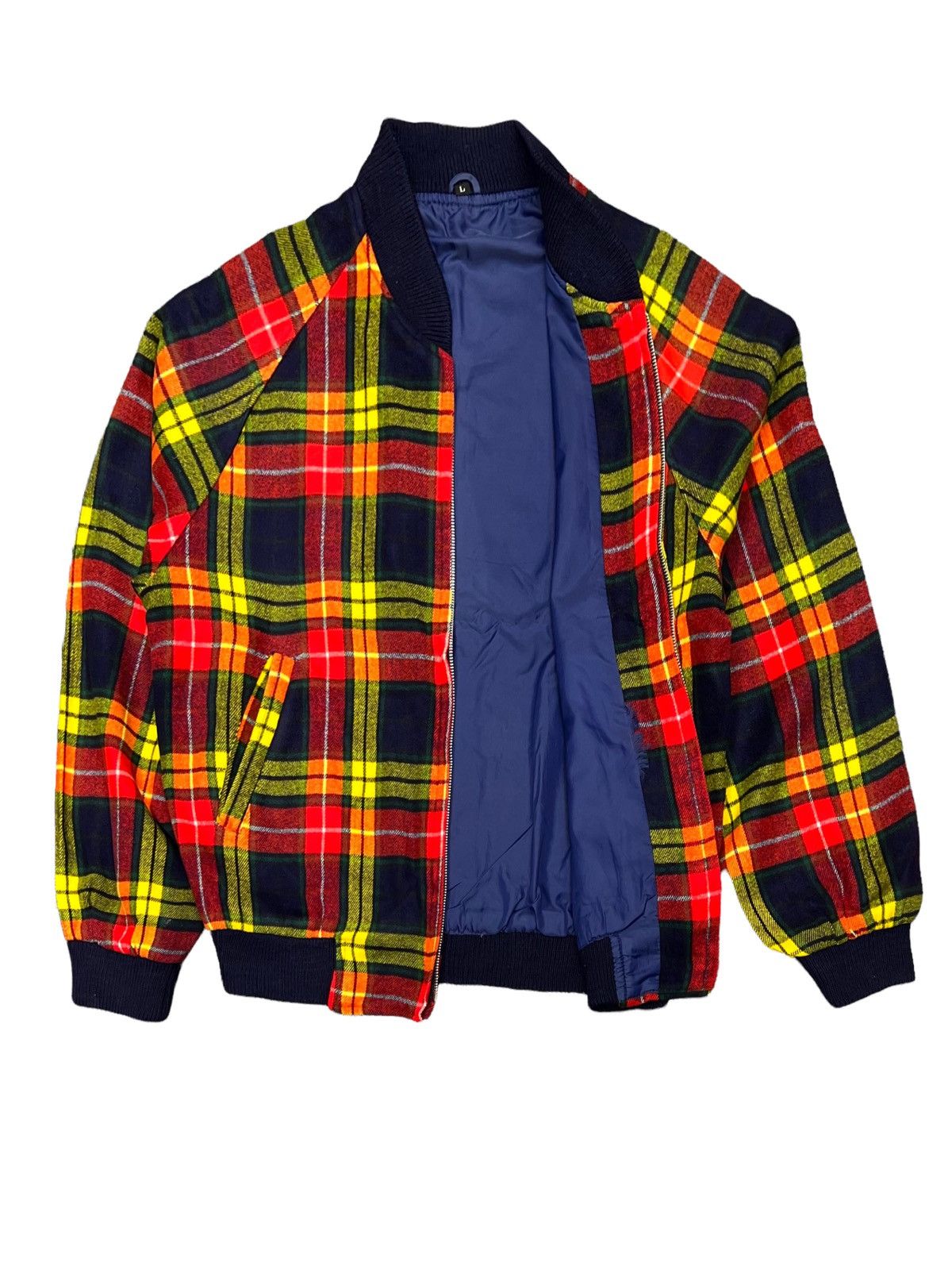 Designer Scottish Buchanan Modern Clan Tartan Bomber Jacket Size US M / EU 48-50 / 2 - 14 Thumbnail