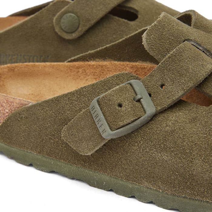 Birkenstock BIRKENSTOCK BOSTON SUEDE THYME GREEN 1024721 US 8 EU 41 ...
