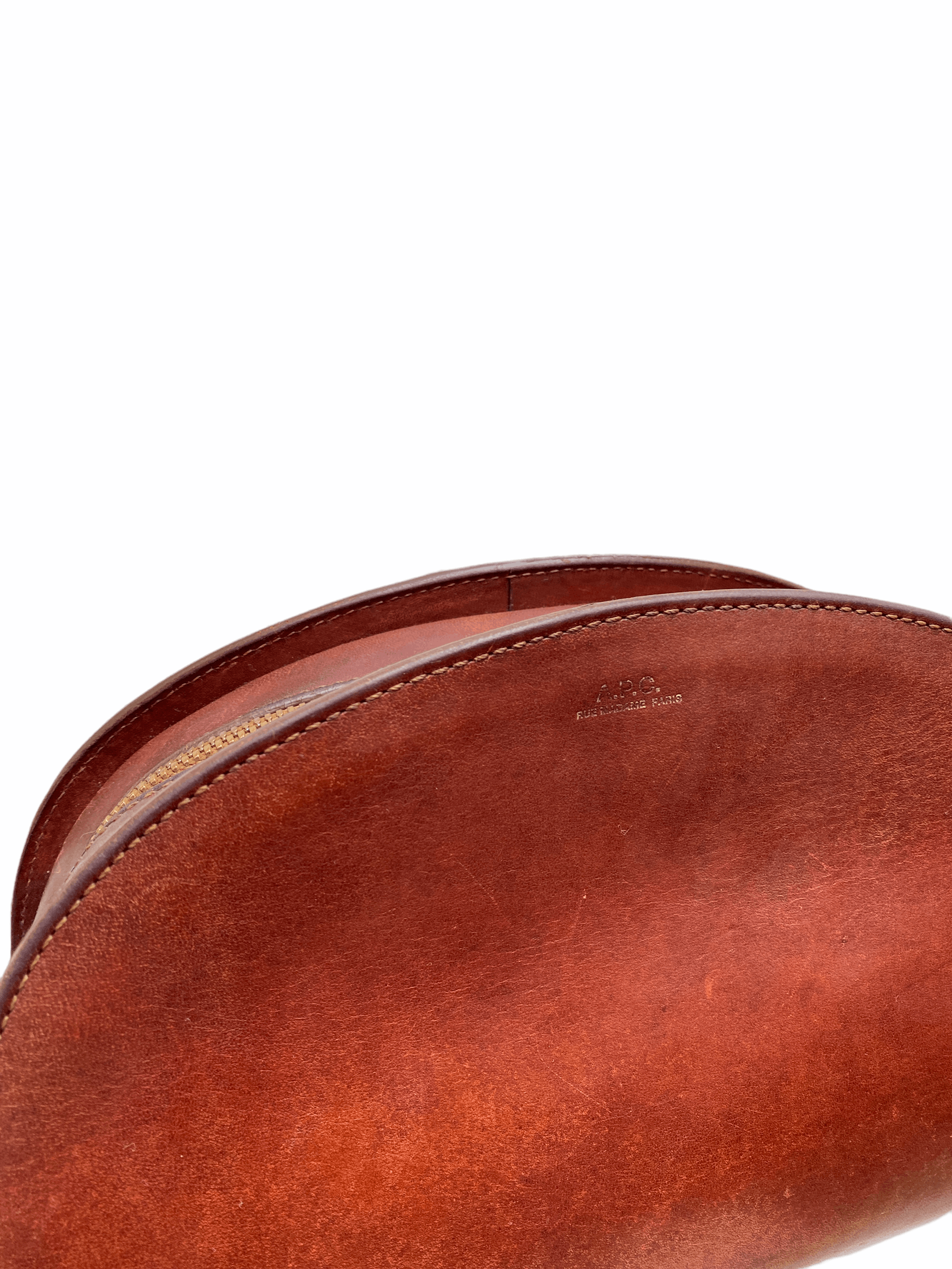 A.P.C. Brown Leather Half Moon Bag Size ONE SIZE - 3 Thumbnail