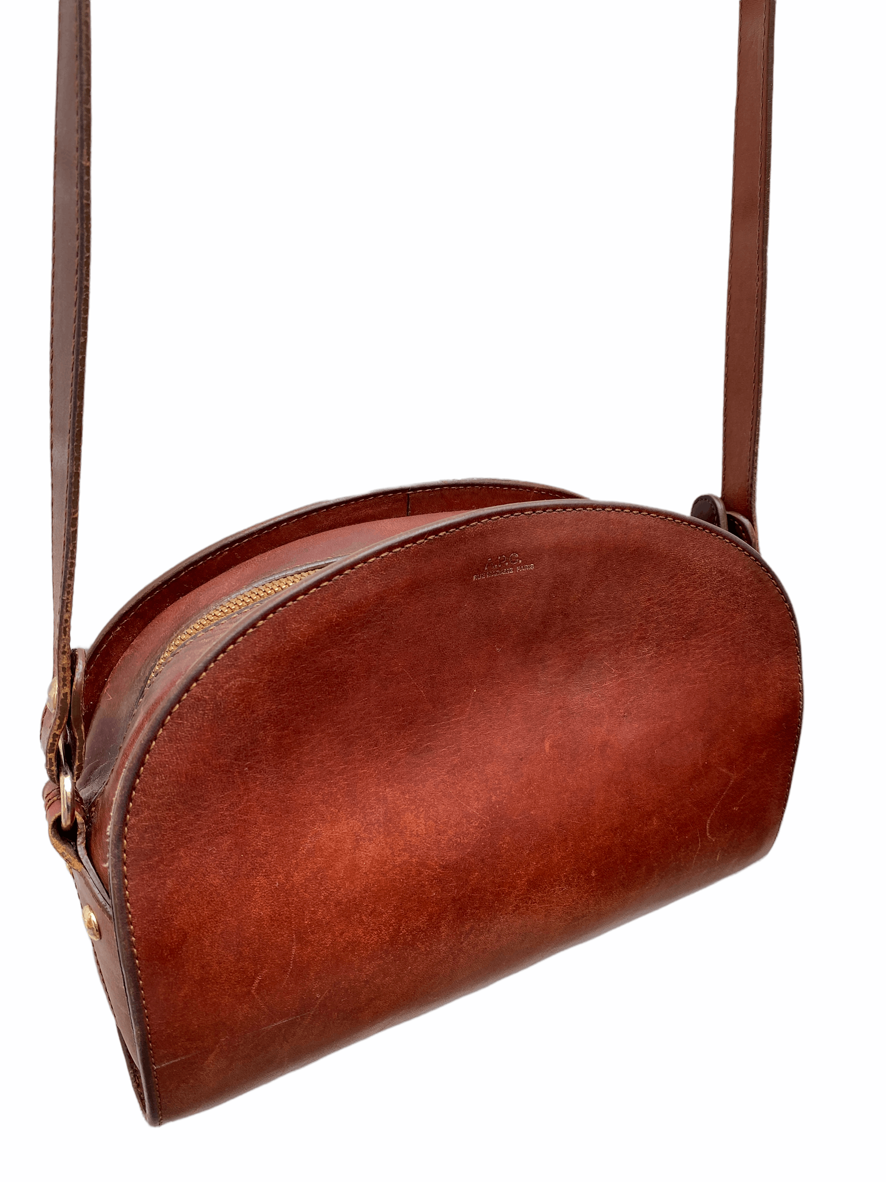 A.P.C. Brown Leather Half Moon Bag Size ONE SIZE - 2 Thumbnail