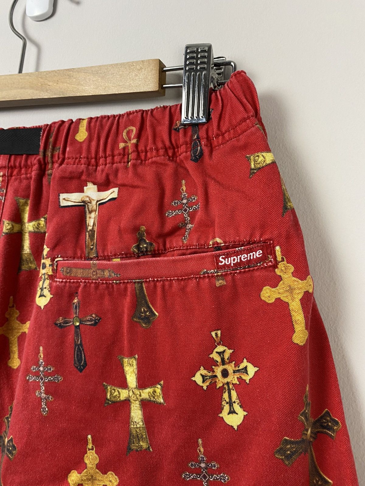 Supreme 2013 Supreme Cross Belted Shorts Red 32 Size US 32 / EU 48 - 7 Thumbnail