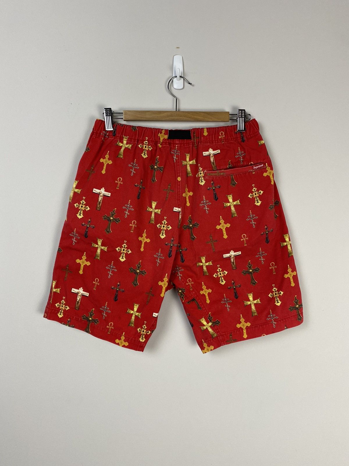 Supreme 2013 Supreme Cross Belted Shorts Red 32 Size US 32 / EU 48 - 6 Thumbnail