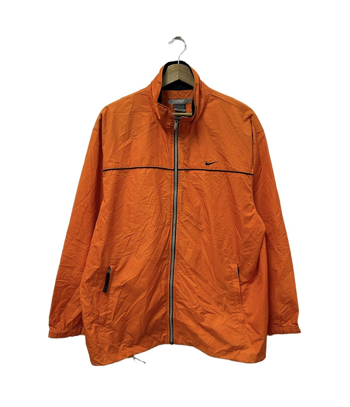Nike × Vintage Vintage Nike Swoosh Mini Logo Y2k Windbreaker Jacket Size US L / EU 52-54 / 3 - 1 Thumbnail