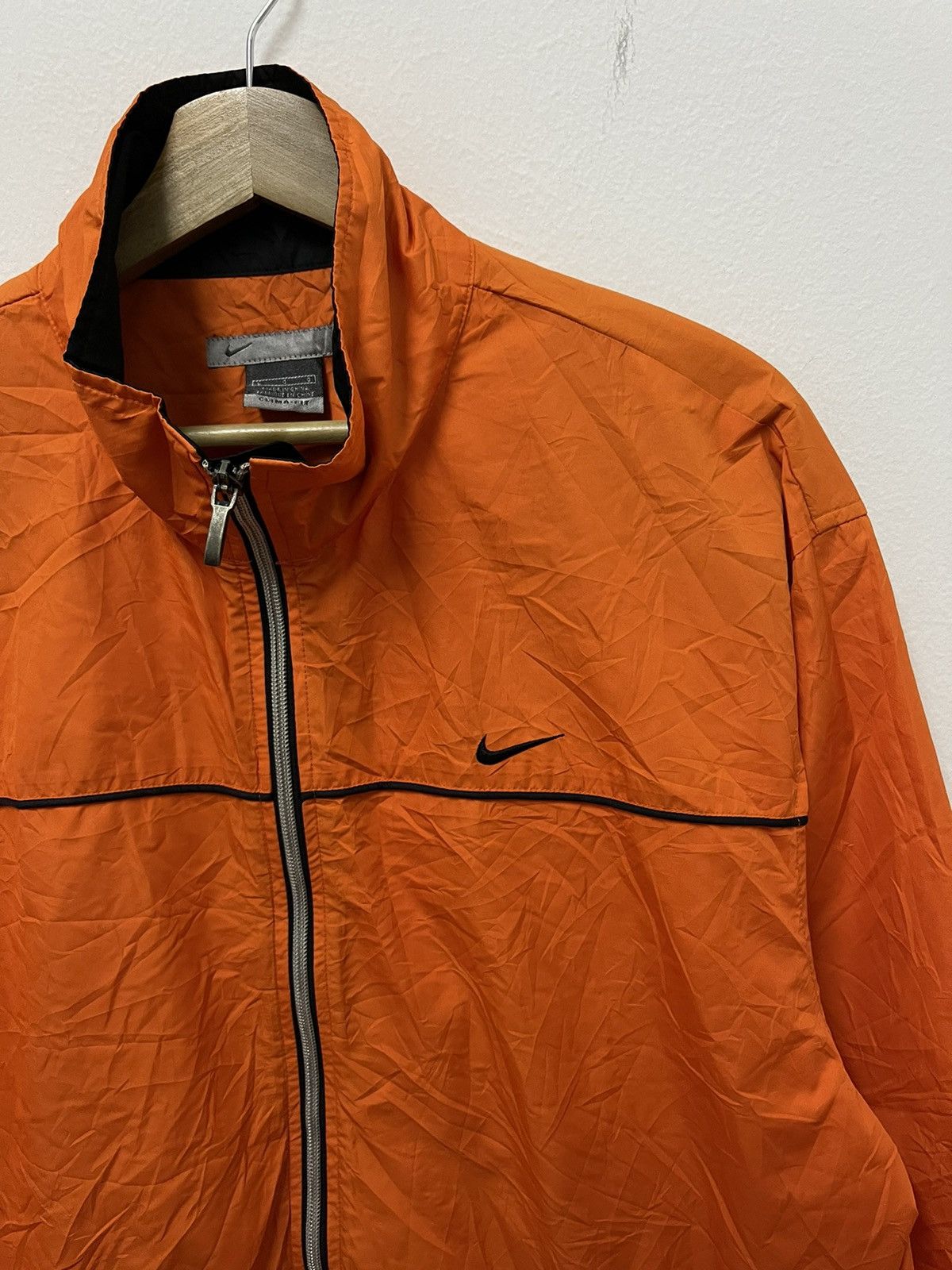 Nike × Vintage Vintage Nike Swoosh Mini Logo Y2k Windbreaker Jacket Size US L / EU 52-54 / 3 - 3 Thumbnail