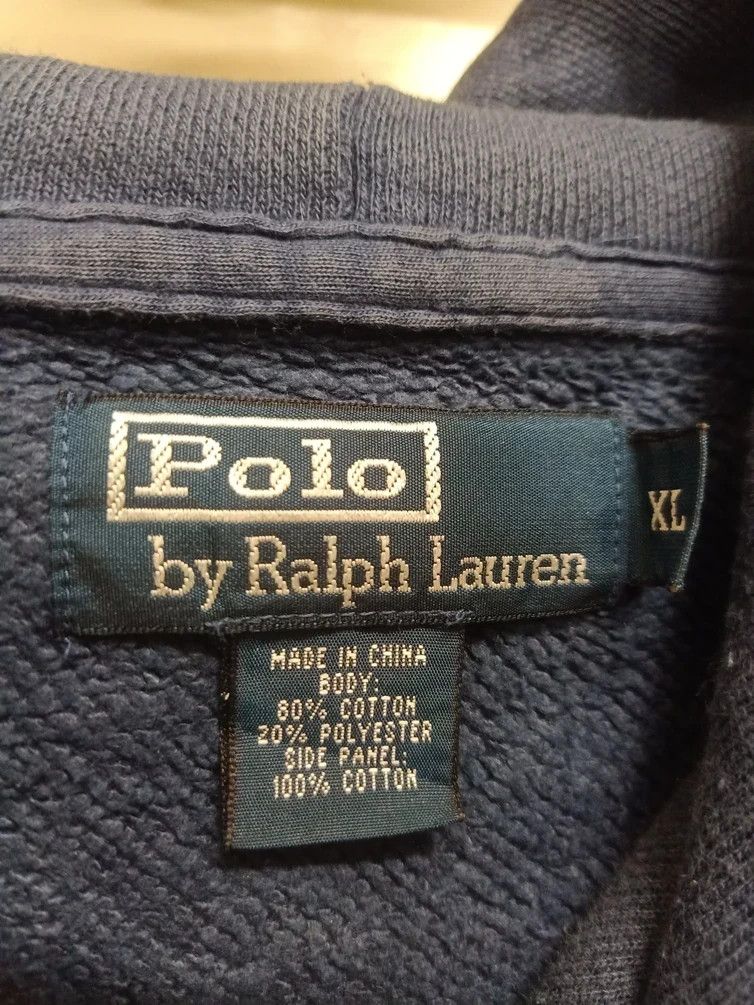 Polo Ralph Lauren Vintage 90s sweatshirt hoodie polo ralph lauren very rare Size US XXL / EU 58 / 5 - 3 Thumbnail
