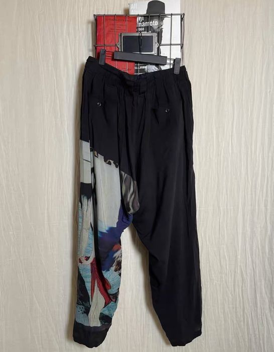 Yohji Yamamoto Yohji Yamamoto Black Scandal 19ss Ukiyo-e Pants