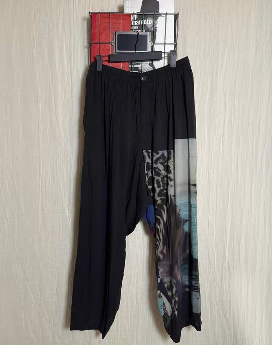 Yohji Yamamoto Yohji Yamamoto Black Scandal 19ss Ukiyo-e Pants