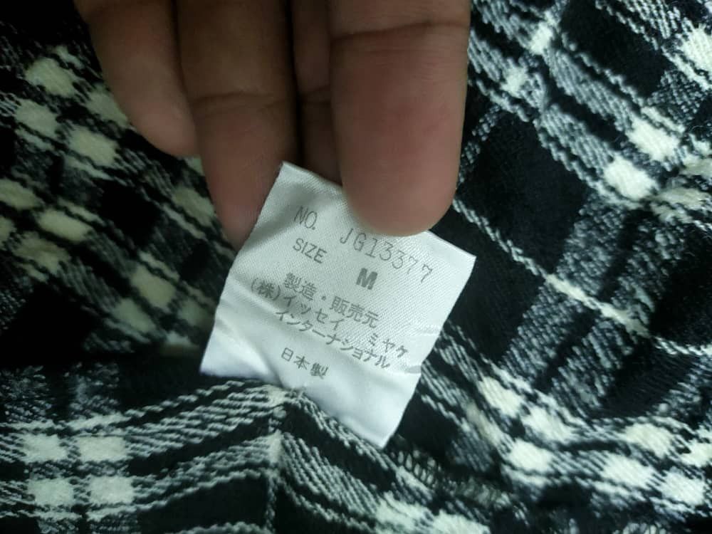 Issey Miyake Issey Miyake Wool Checkered Pattern Size S / US 4 / IT 40 - 9 Thumbnail