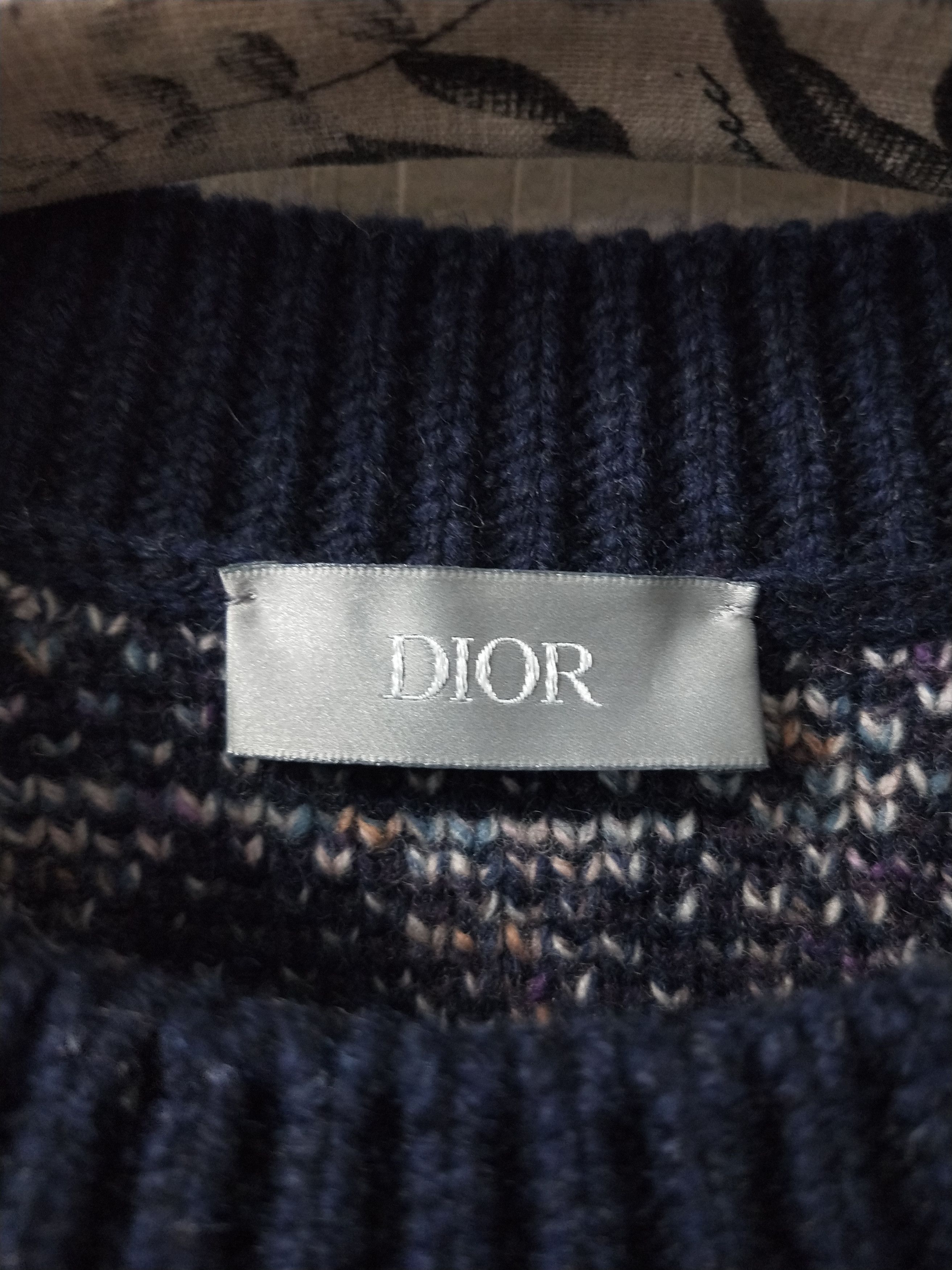 Dior Wool Jacquard Oblique Sweater Size US XL / EU 56 / 4 - 4 Thumbnail