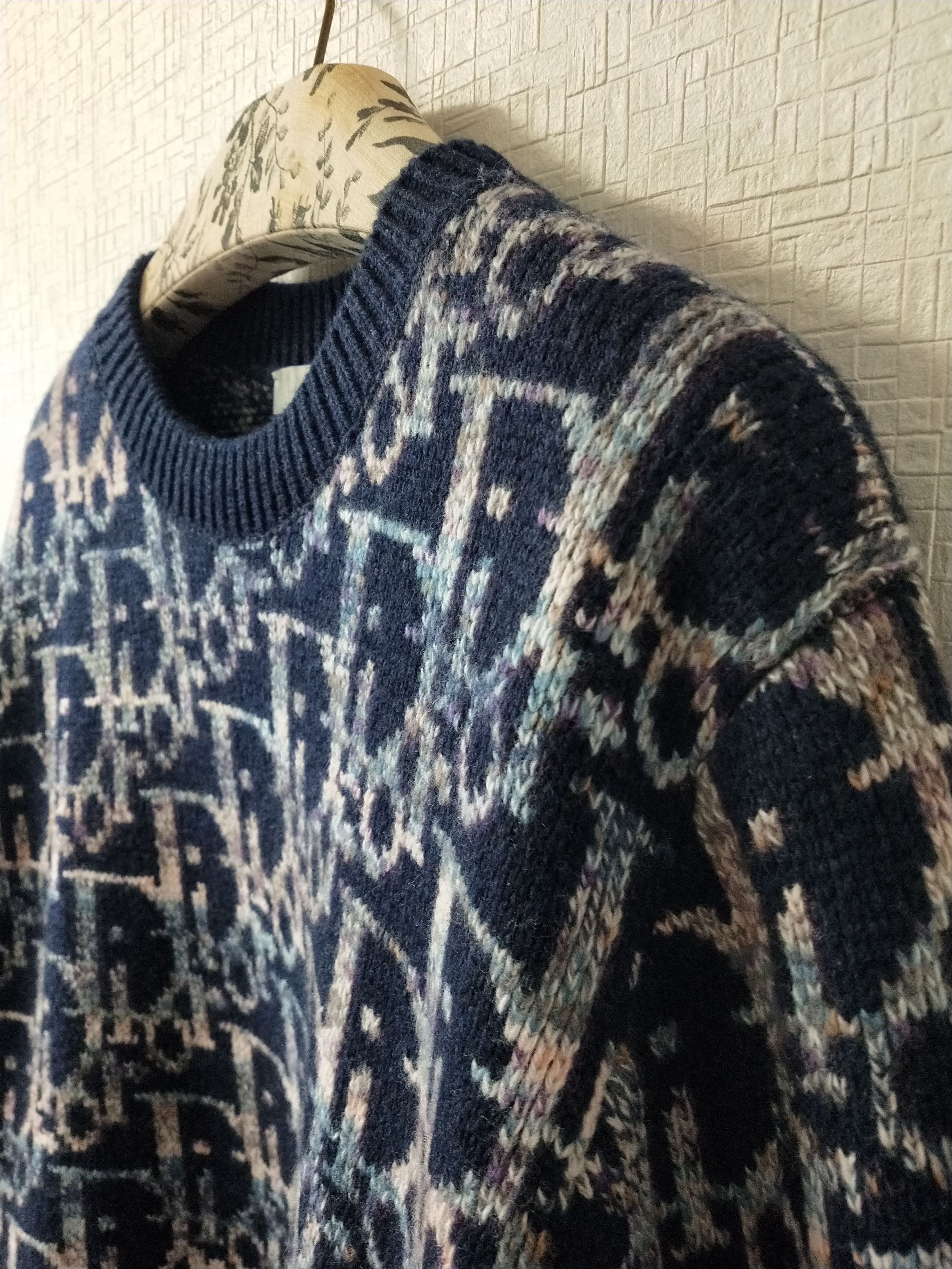 Dior Wool Jacquard Oblique Sweater Size US XL / EU 56 / 4 - 3 Thumbnail
