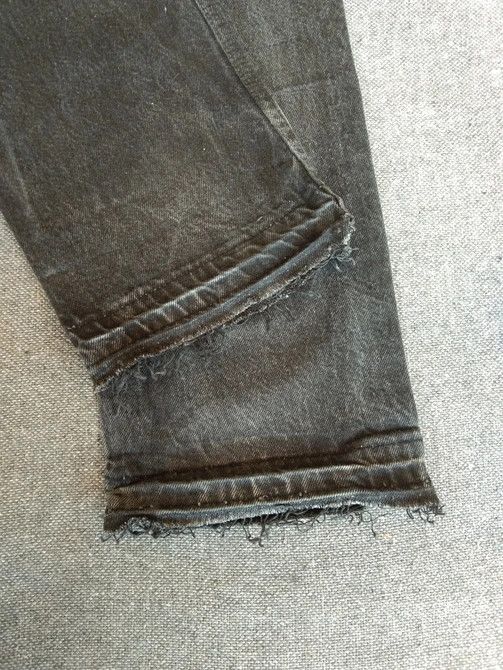 Levi's × Vintage 90s Vintage Levis 501 Faded Black Distressed Jeans 30x31 Size US 30 / EU 46 - 3 Thumbnail