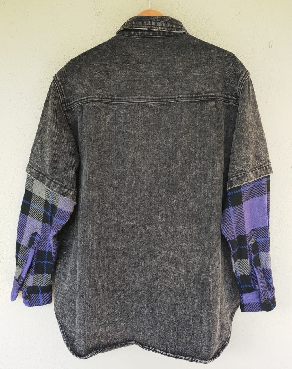 Flannel A'gem Denim Reconstructed Shirt Size US XL / EU 56 / 4 - 2 Thumbnail