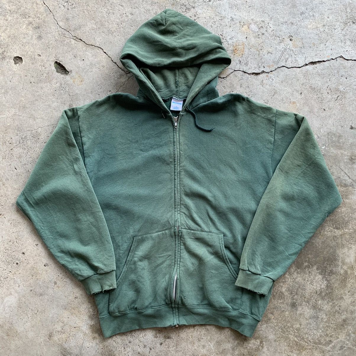 Made In Usa × Streetwear × Vintage Cheetah mervyns hoodie zipper 