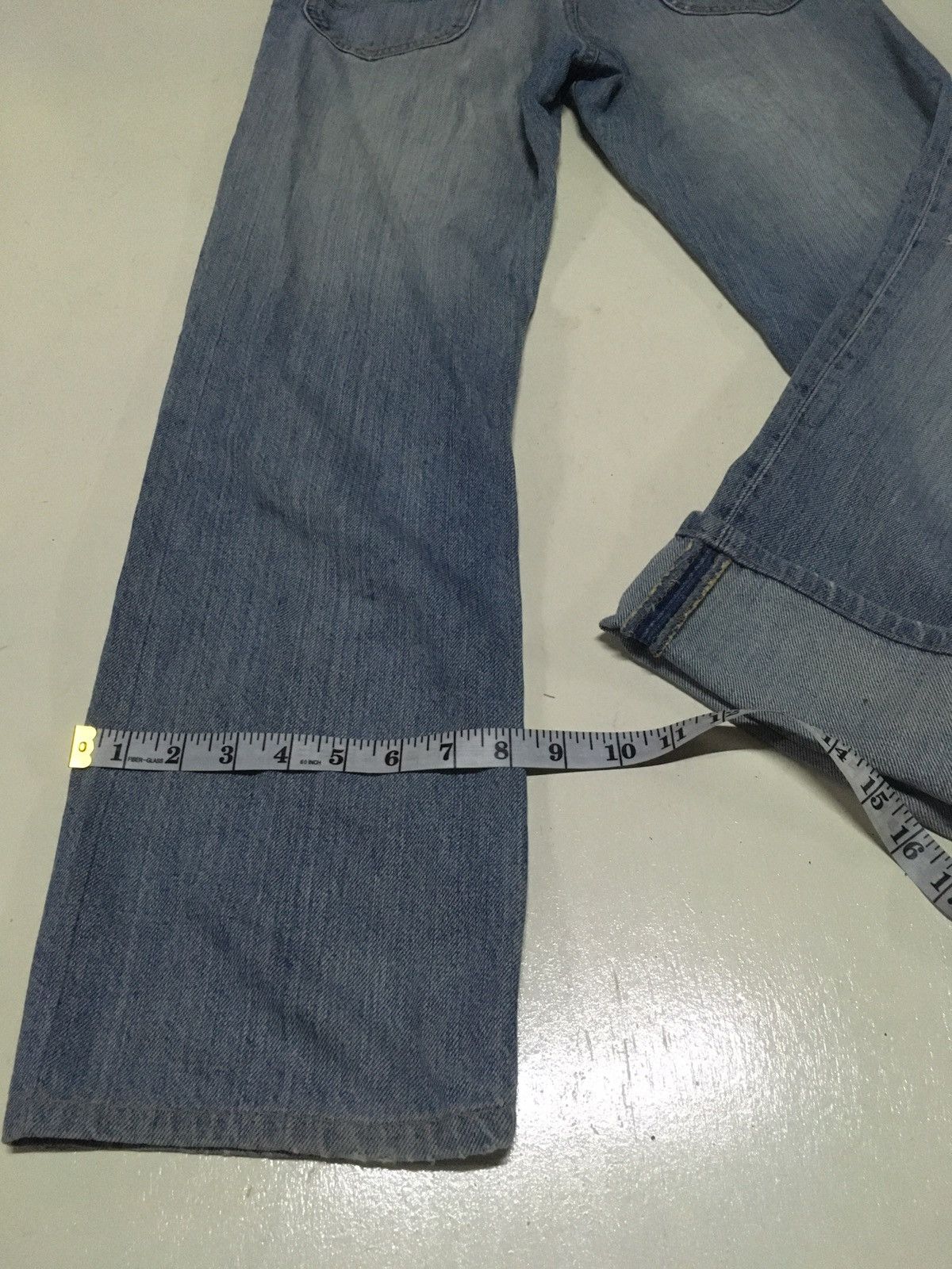 Edwin × Lee × Vintage RARe Vintage lee X Edwin blue wash distressed denim Size US 29 - 7 Thumbnail