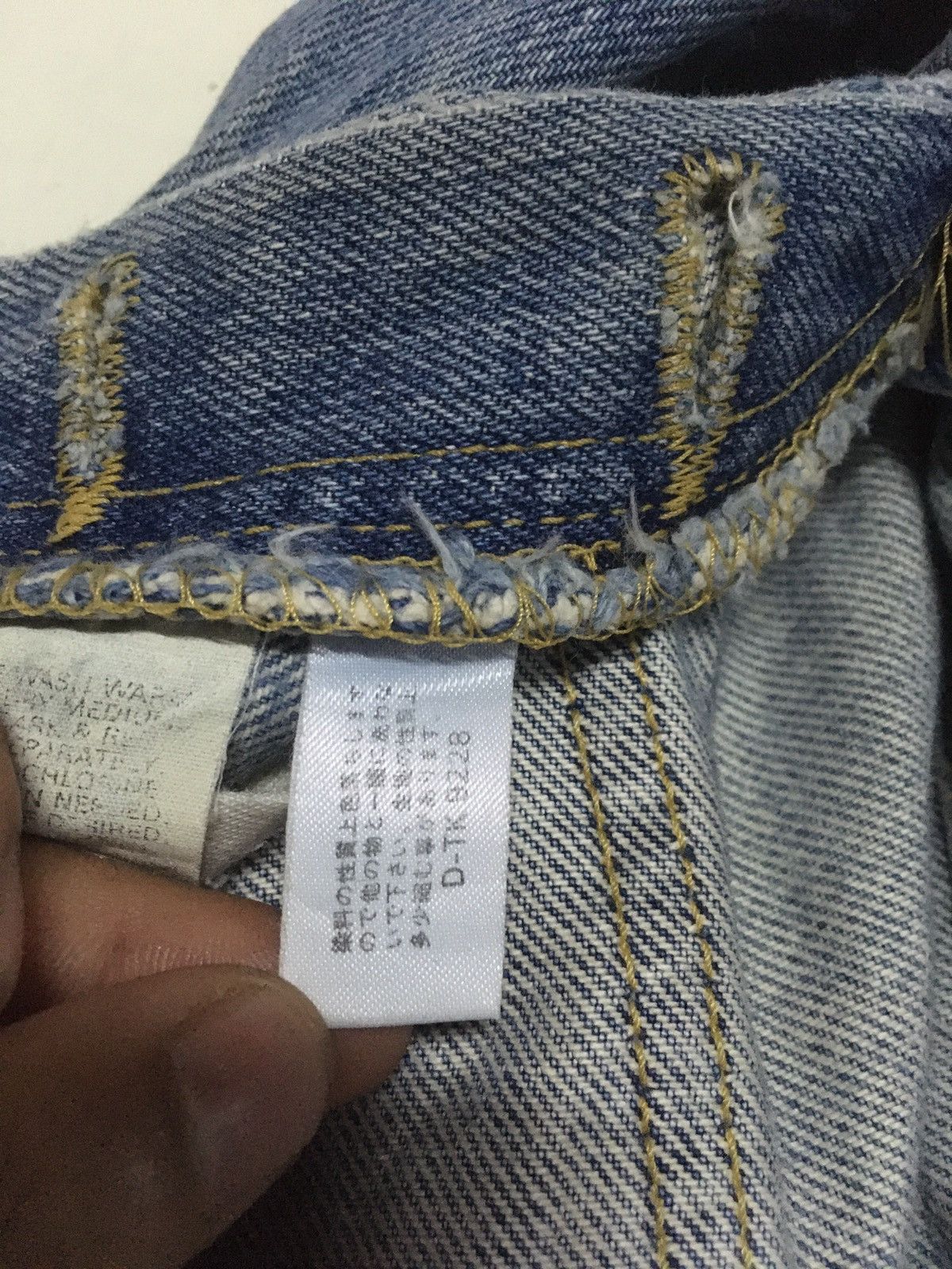 Edwin × Lee × Vintage RARe Vintage lee X Edwin blue wash distressed denim Size US 29 - 14 Thumbnail
