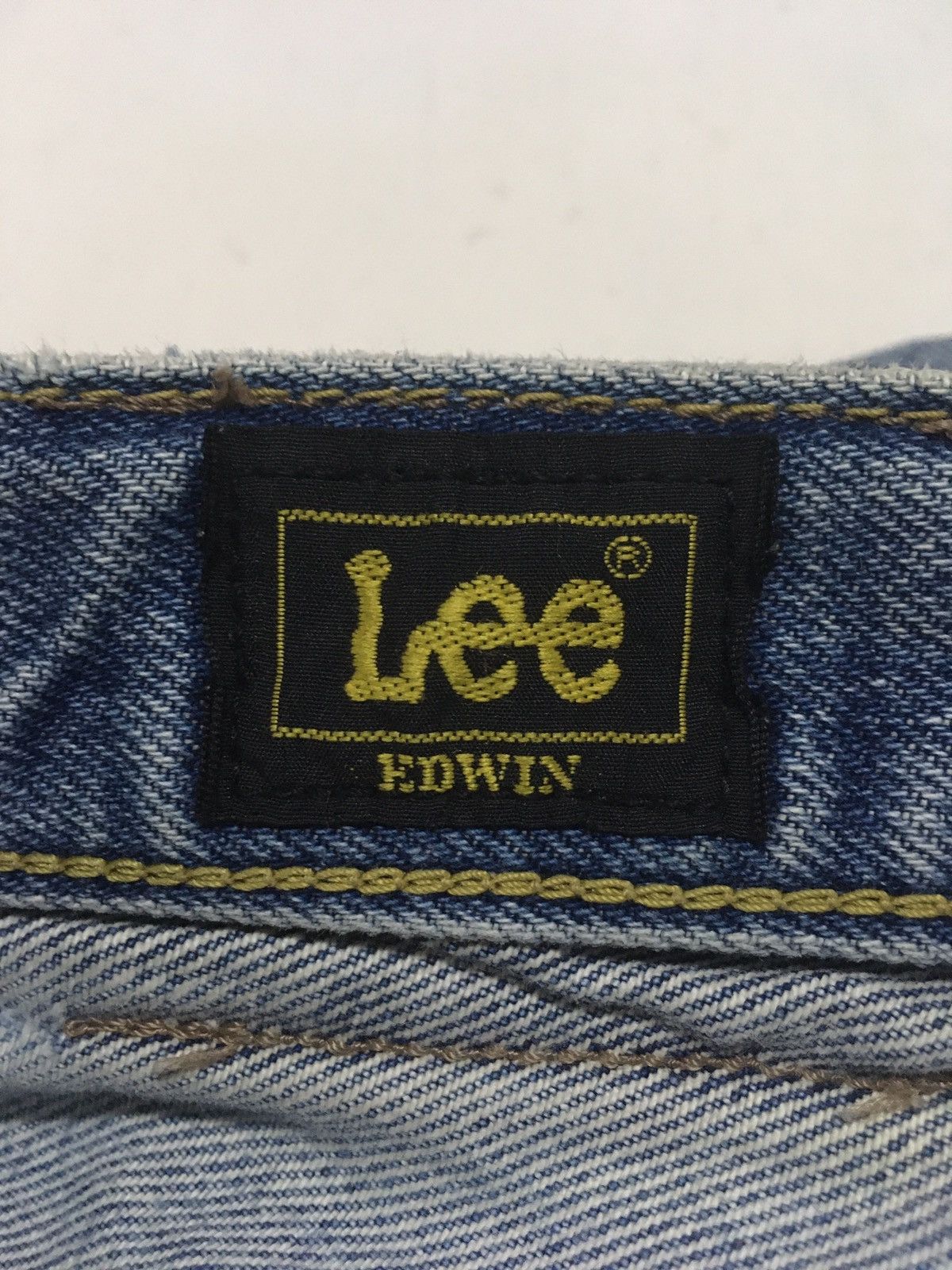 Edwin × Lee × Vintage RARe Vintage lee X Edwin blue wash distressed denim Size US 29 - 11 Thumbnail