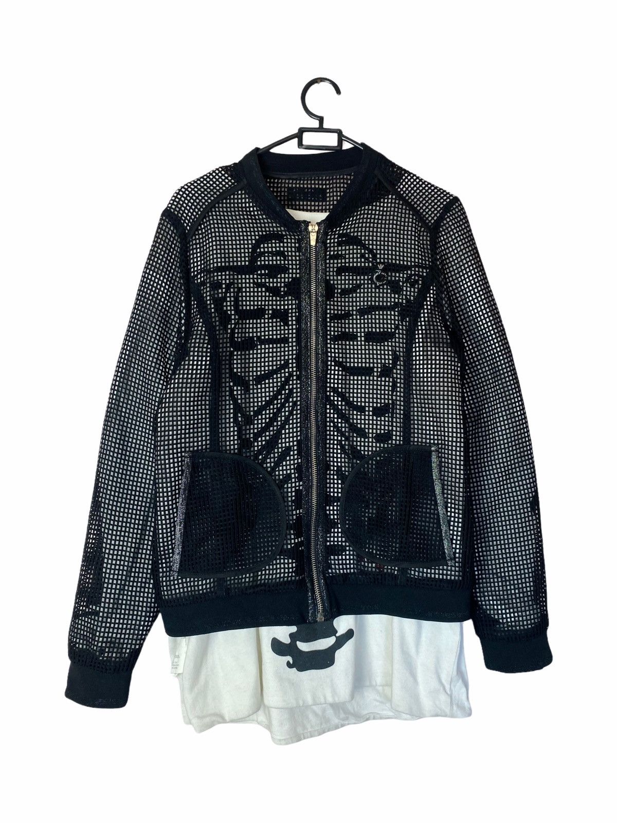 Japanese Brand 🏬SENDOFFERS🏬1990s Louis Castel - Mesh Zip Jacket Size US S / EU 44-46 / 1 - 1 Thumbnail