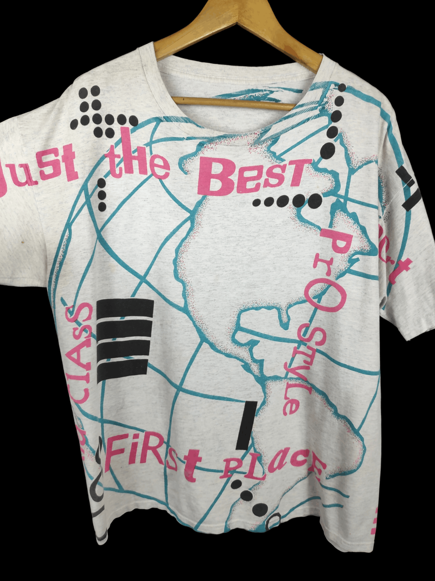 Vintage 🔥Offer🔥 Vintage Pro Style OVP World Map Art Shirt Size US XL / EU 56 / 4 - 2 Thumbnail